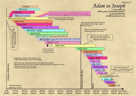 Bible Genealogy - Adam to Joseph | Bible study notes, Bible genealogy ...