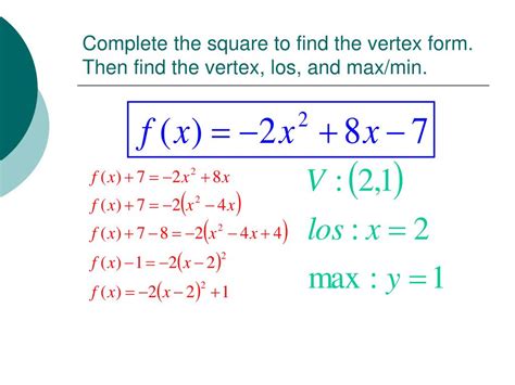 Completing The Square Steps Formula Examples Diagram | sexiezpix Web Porn