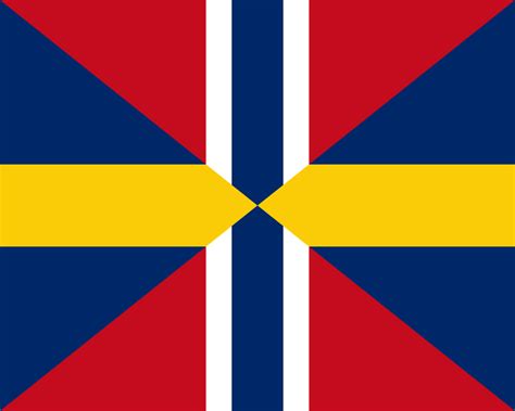 Flag of the United Kingdoms of Sweden and Norway (1814–1905) : r ...