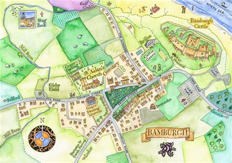 Bamburgh - Print — Northumberland Artist | Sarah Farooqi