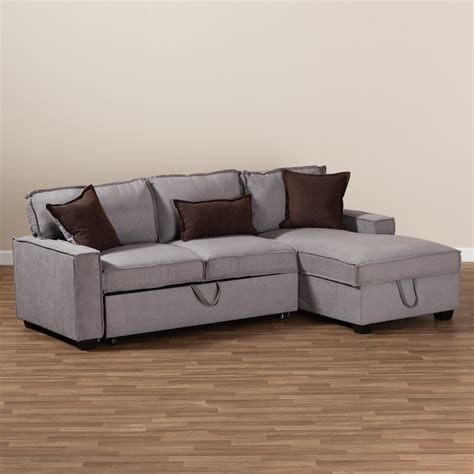 Emile Modern Contemporary Fabric Upholstered Right Facing Storage ...