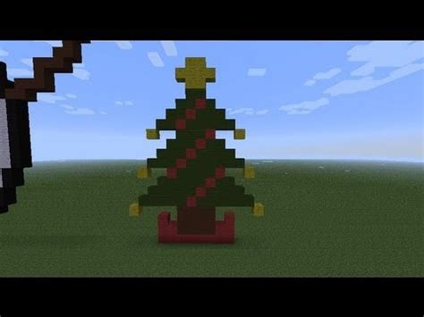 Minecraft - Christmas Tree (Pixel Art) (Build) - YouTube