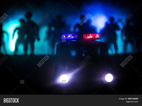 Police Cars Night. Image & Photo (Free Trial) | Bigstock