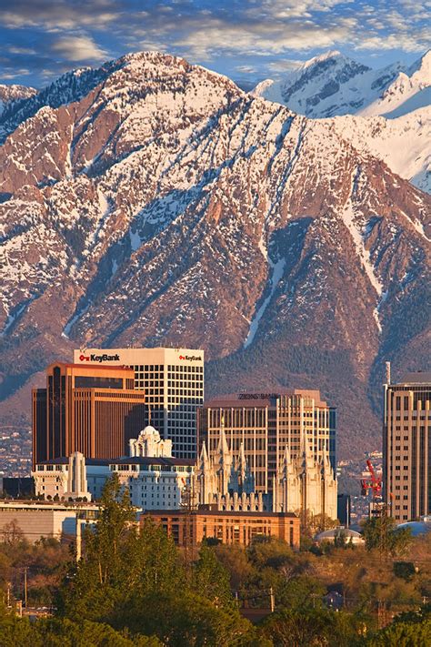 Salt Lake City Skyline Photograph by Douglas Pulsipher - Pixels