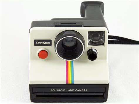 Vintage Original Polaroid SX-70 OneStep White Rainbow Stripe Land ...