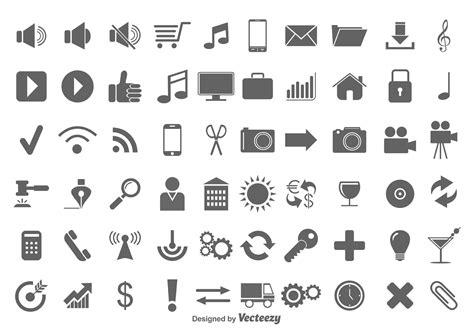 Vector Icon Set - Download Free Vector Art, Stock Graphics & Images