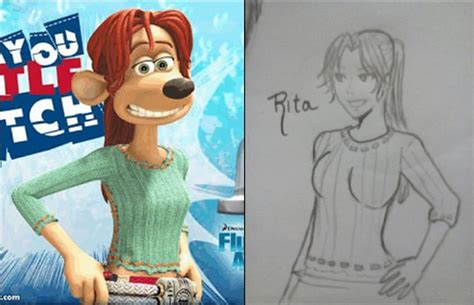 Flushed Away Characters Rita : Lena Minha Fanart Rita Human Version ...