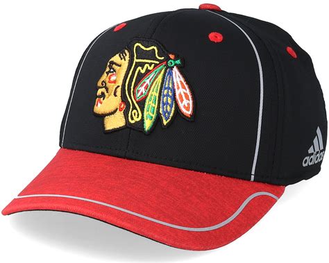 Chicago Blackhawks Alpha Black/Red Flexfit - Adidas cap | Hatstoreworld.com