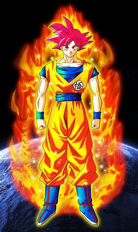 Goku Super Saiyan God Wallpapers - Wallpaper Cave