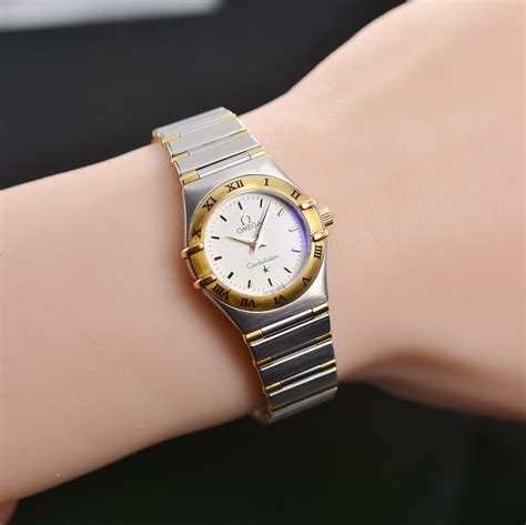 Omega Constellation 18K Gold/SS Watch 23MM Quartz Womens | Property Room