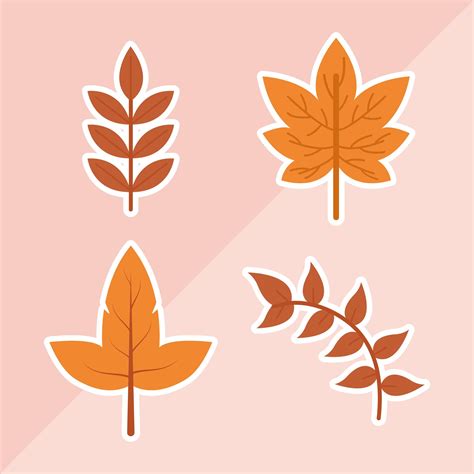 Autumn leaf set vector design 2094202 Vector Art at Vecteezy