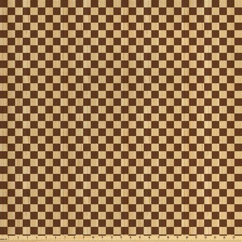 Checkered Fabric by The Yard, Empty Checkerboard Wooden Seem Mosaic ...