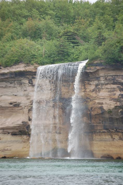 Spray Falls - Pictured Rocks National Lakeshore - Travel the Mitten