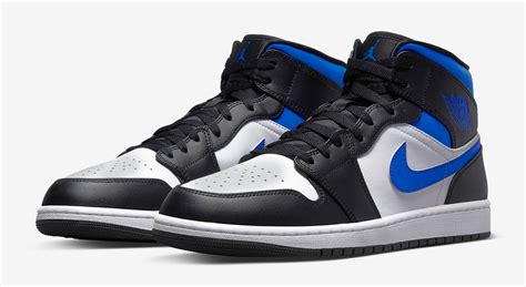 Air Jordan 1 Mid White Black Racer Blue Where to Buy