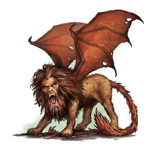 Manticore | Criaturas mitológicas, Criaturas de mitología griega ...