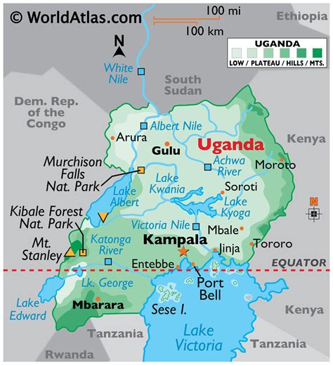 Uganda Map / Geography of Uganda / Map of Uganda - Worldatlas.com