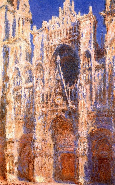 Rouen Cathedral, the Portal in the Sun - Claude Monet - WikiArt.org ...