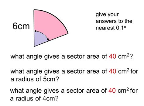 MEDIAN Don Steward mathematics teaching: arc length and sector area