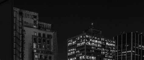 Download wallpaper 2560x1080 buildings, night, city, lights, black and ...