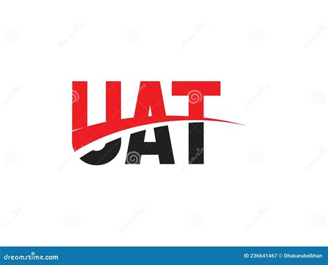 UAT Letter Initial Logo Design Vector Illustration Stock Vector ...