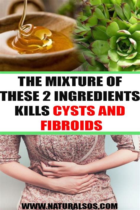 THE MIXTURE OF THESE 2 INGREDIENTS KILLS CYSTS AND FIBROIDS | Fibroids ...