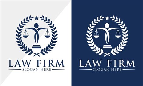 Law firm logo design, Lawyer logo vector template 7476700 Vector Art at ...