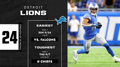 Detroit Lions Schedule 2023: Dates, Times, TV Schedule, and More