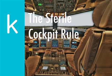 The Sterile Cockpit Rule - The K Guy