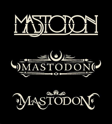 Mastodon Band Logo. Isolated on Black Background. Editorial Photography ...