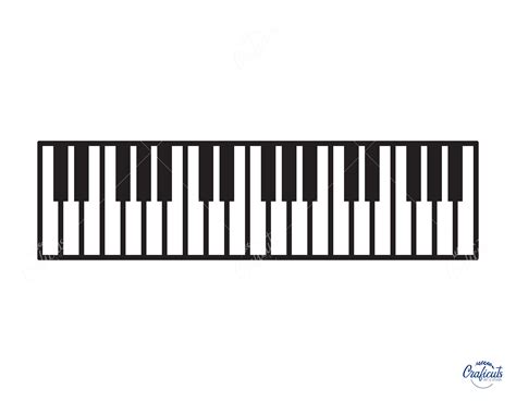 Piano Keys SVG, Keyboard Clip Art, Instant Digital Download Svg/png/dxf ...