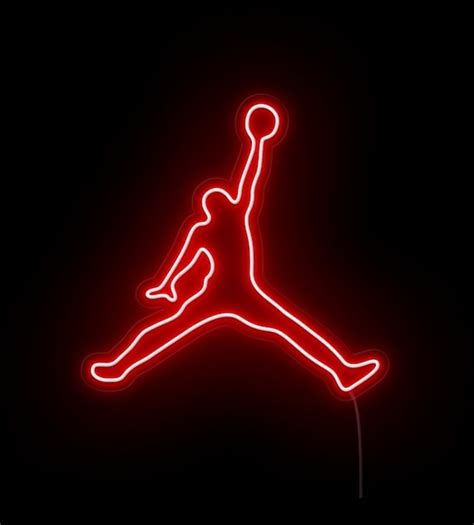 Air Jordan Neon Sign Jordans Logo LED Neon Basketball Night - Etsy