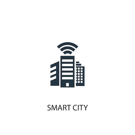 Premium Vector | Smart city icon. simple element illustration. smart ...