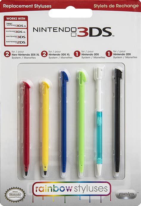 Customer Reviews: Universal Rainbow Stylus 6-Pack for Nintendo 3DS, DS ...