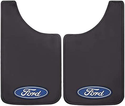 Rear Mud Flaps Dually Ford Logo Black 21x24 Hitch Warehouse ...