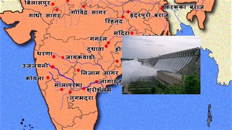 5 Major Dams India Map - Map