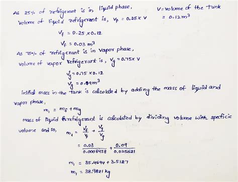 [Solved] Thermodynamics. A 0.12-m 3 rigid tank contains saturated ...