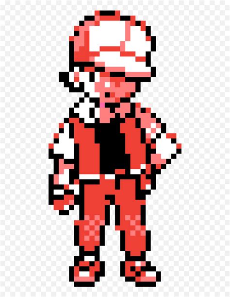 Pixilart - Pokemon Trainer Red Sprite Png,Pokemon Red Png - free ...