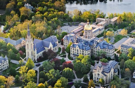 Aerial view of Notre Dame campus | Notre dame university, Notre dame ...