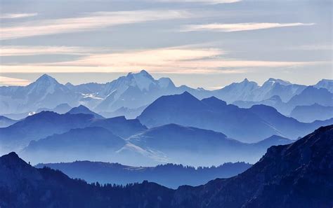 Cloudy Sky & Blue Mountains, cloudy mountains HD wallpaper | Pxfuel