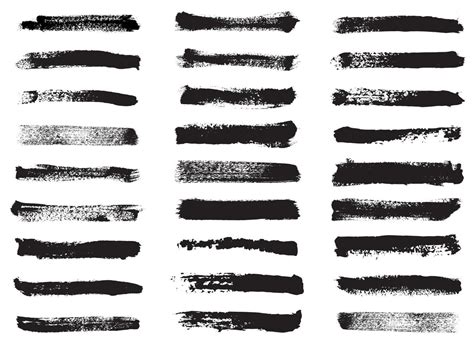 brush stroke grunge vector design illustration isolated on white ...