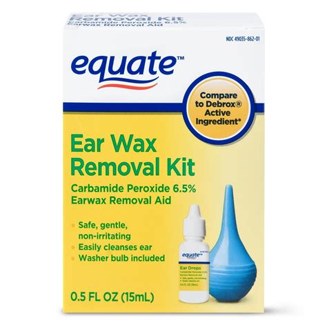 Equate Ear Wax Removal Kit, 0.5 fl oz - Walmart.com - Walmart.com