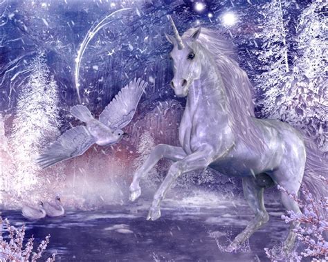 unicorn, wood, stars Wallpaper, HD Fantasy 4K Wallpapers, Images and ...