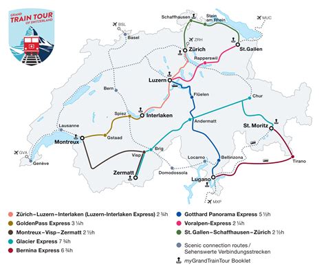 Suiza ofrece un recorrido en tren para ver los alpes, pueblos y ciudades