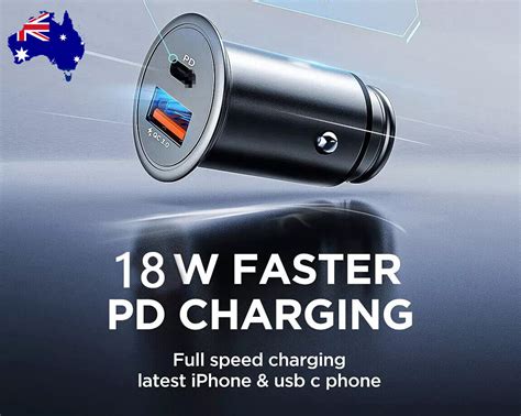 Car Charger USB C Fast Charging Car USB Adapter Travel Type C Dual Port ...