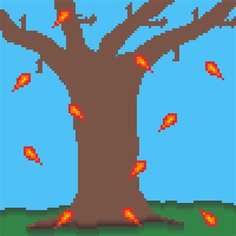 Pixilart - falling autumn leaves GIF by KRAZYKID