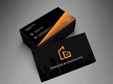 Check out my @Behance project: "Business Card Design for Construction ...