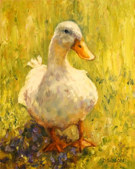 Daily Painting Projects: Sunny Side Duck Oil Painting Farm Animal ...