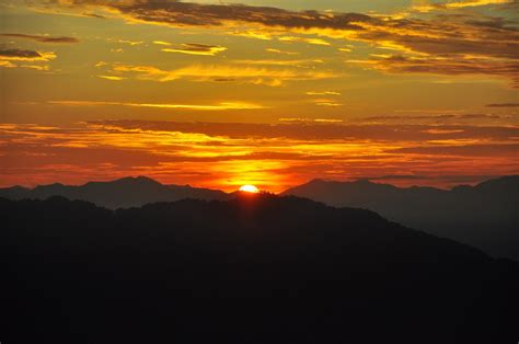 Gambar : horison, awan, matahari terbit, matahari terbenam, Hiking ...