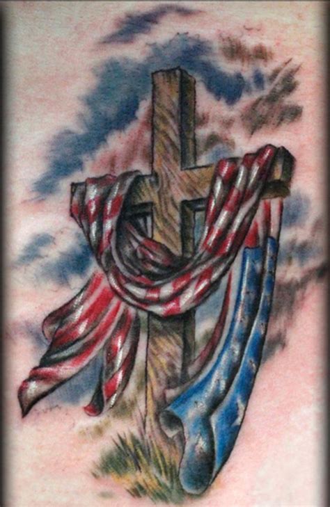 American Flag Tribal Tattoo