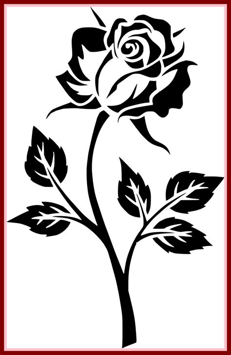 Rose clipart black and white, Rose black and white Transparent FREE for ...